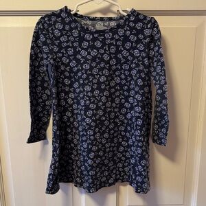 Old Navy Kids Dress - Navy Blue with Floral Pattern